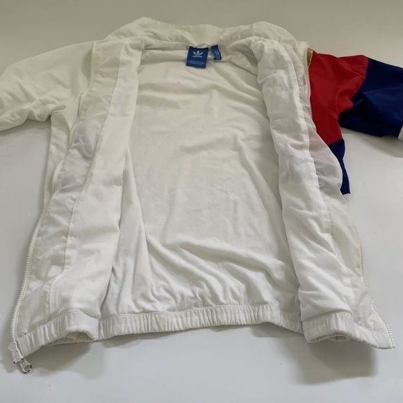 🪸Adidas Originals St Petersburg Pack Tribe Track Jacket Sz M White Retro Y2K - Picture 5 of 9
